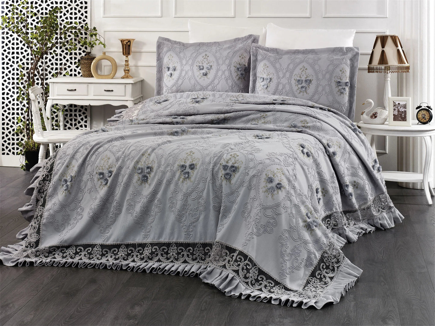 Batik Yatak/Pike Takımı Jakarlı Şönil Pike Çeyiz 6'lı Set DMP-YTKM6-BTK