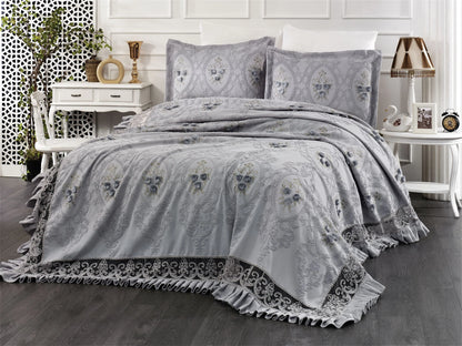 Batik Yatak/Pike Takımı Jakarlı Şönil Pike Çeyiz 6'lı Set DMP-YTKM6-BTK