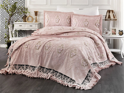 Batik Yatak/Pike Takımı Jakarlı Şönil Pike Çeyiz 6'lı Set DMP-YTKM6-BTK