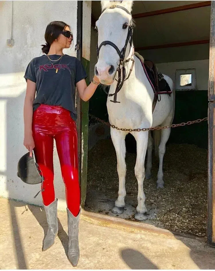 Leather Leggings (Shiny) DMP 2106 
