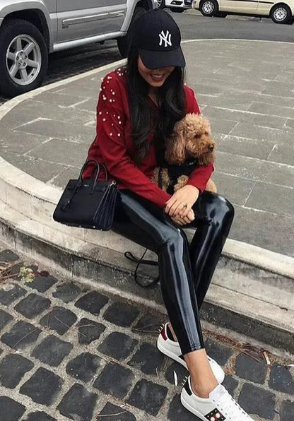 Leather Leggings (Shiny) DMP 2106 