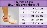 Orlex ORX-A 716 ÖRME DÜZ AYAK BİLEKLİĞİ