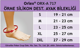 Orlex ORX-A 717 ÖRME SİLİKON DESTEKLİ AYAK BİLEKLİĞİ