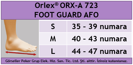 Orlex ORX-A 723 FOOT GUARD AFO