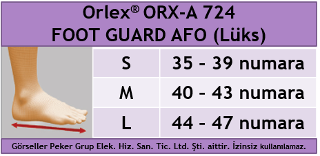 Orlex ORX-A 724 FOOT GUARD AFO LÜKS