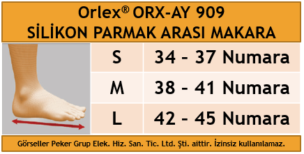 Orlex ORX-AY 909 SİLİKON PARMAK ARASI MAKARA