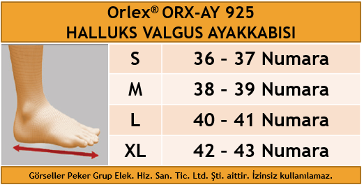 Orlex ORX-AY 925 HALLUKS VALGUS AYAKKABISI