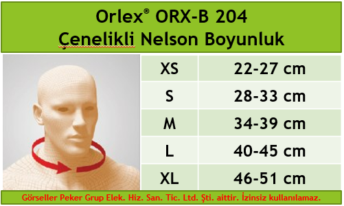 Orlex ORX-B 204 Çenelikli Nelson Boyunluk