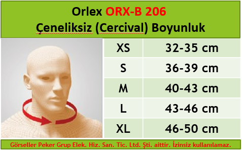 Orlex ORX-B 206 Çeneliksiz (Cercival) Boyunluk)