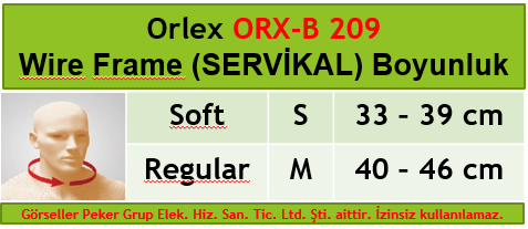 Orlex ORX-B 209 Wire-Frame (SERVİKAL) Boyunluk