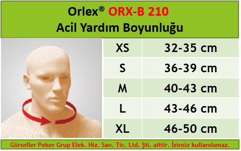 Orlex ORX-B 210 Acil Yardım Boyunluğu