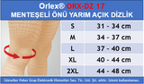 Orlex ORX-DZ 17 MENTEŞELİ ÖNÜ YARIM AÇIK DİZLİK