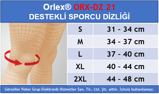 Orlex ORX-DZ 22 DESTEKLİ SPORCU DİZLİĞİ