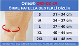 Orlex ORX-DZ 29 ÖRME PATELLA DESTEKLİ DİZLİK