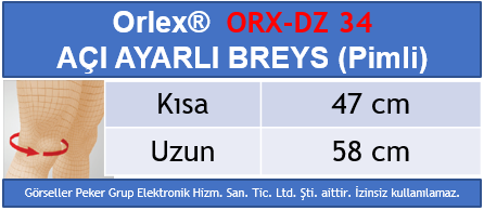 Orlex ORX-DZ 34 AÇI AYARLI BREYS (PİMLİ)