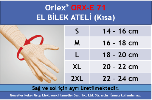 Orlex ORX-E 71 EL BİLEK ATELİ (Kısa)