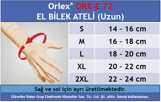 Orlex ORX-E 72 EL BİLEK ATELİ (Uzun)