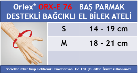 Orlex ORX-E 76 FİLELİ EL BİLEK ATELİ