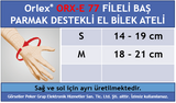 Orlex ORX-E 77 FİLELİ BAŞ PARMAK DESTEKLİ EL BİLEK ATELİ