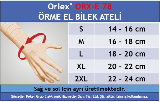 Orlex ORX-E 78 ÖRME EL BİLEK ATELİ