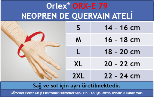 Orlex ORX-E 79 NEOPREN DE QUERVAIN ATELİ