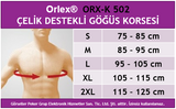 Orlex ORX-K 502 ÇELİK DESTEKLİ GÖĞÜS  KORSESİ