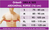 Orlex ORX-K 505 ABDOMİNAL KORSESİ (16 cm)