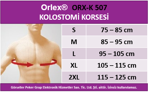 Orlex ORX-K 507 KOLOSTOMİ KORSESİ