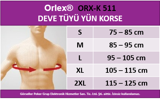 Orlex ORX-K 511 DEVE TÜYÜ YÜN KORSESİ