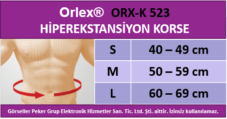 Orlex ORX-K 523 HİPEREKSTANSİYON KORSE