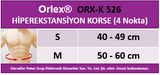 Orlex ORX-K 526 HİPEREKSTANSİYON KORSE (4 NOKTA)