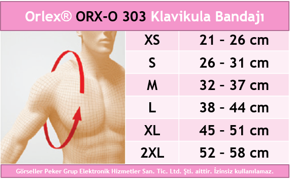 Orlex ORX-O 303 Klavi Kula (Dik Duruş) Bandajı