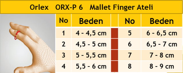 Orlex ORX-P 6  MALLET FİNGER ATELİ