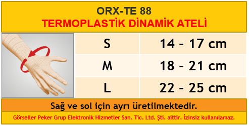 Orlex ORX-TE 88 TERMOPLASTİK DİNAMİK ATEL