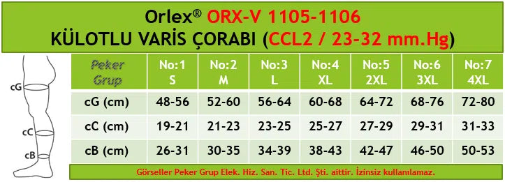 Компрессионные чулки Orlex Pantyhose (CCL2/23-32 мм.рт.ст.)