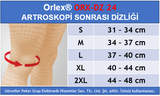 Dampigo ORX-DZ24 Patellar Tendon Destekleyici Dizlik, beden tablosu