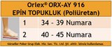 Dampigo ORX-AY916 poliüretan epin topukluk, topuk dikeni ve genel topuk ağrılarında rahatlama sağlayan, eklemlere binen yükü hafifleten ortopedik destek ürünü beden tablosu