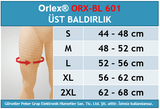 Dampigo ORX-BL601 üst baldır desteği, beden tablosu