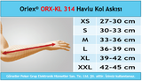 Dampigo ORX-KL314 Havlu Kol Askısı, beden tablosu